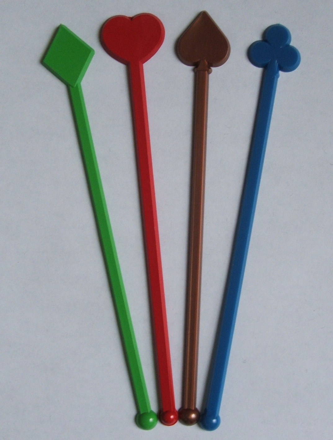 Four Aces Stir Sticks - Assorted - Click Image to Close